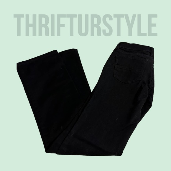 Soho Jeans Bootcut Black Denim Low Rise Size 0 Petite - Picture 7 of 8